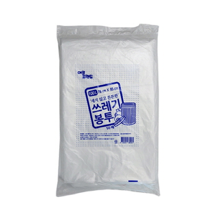 에코프랜드 쓰레기봉투(흰색_100L_78*95cm_50매 EA)
