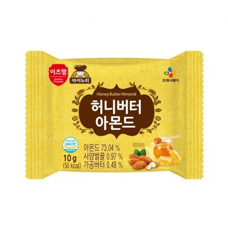 이츠웰아이누리 허니버터아몬드(10g*40입 400g/EA) [원산지: 상세설명참조]