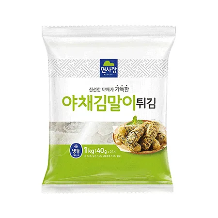 면사랑 야채김말이튀김(40g*25입 1Kg/EA)