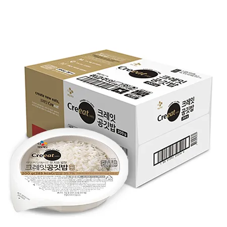 ★제당 초특가★크레잇 공깃밥(NEW200g*36입_BOX출고 7.2Kg/EA) 즉석밥 햇반 이미지