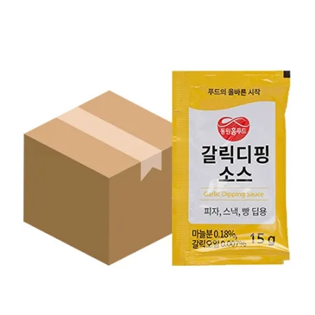 동원홈푸드 갈릭디핑소스(15g*500개입 7.5Kg/BOX) 이미지