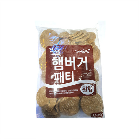 새아침 햄버거패티(NEW_50g*50입 2.5Kg/EA)