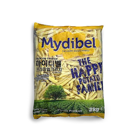 마이디벨 냉동감자(프리미엄_크런치_10*10mm 2Kg/EA) 감자튀김