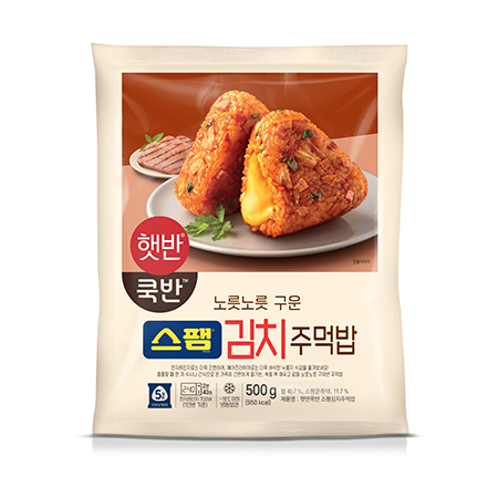 햇반쿡반 스팸김치주먹밥(500g/EA) 스팸주먹밥 김치주먹밥 스팸김치