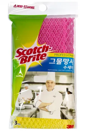 스카치브라이트 그물망사수세미(30*30cm_3매입 EA)