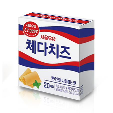 서울우유 체다치즈(슬라이스_18g*20입 360g/EA)