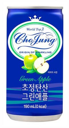 일화 초정탄산수그린애플(190ml_캔 190g/EA)