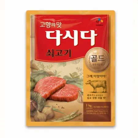 백설 쇠고기 다시다 (골드 식당용 1Kg/EA) 소고기다시다 [원산지: 상세설명참조]