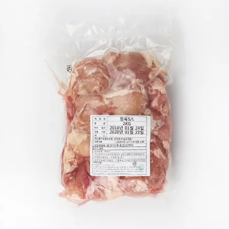 닭다리살(100±10g/덩어리_정육_껍질제거_신규 2Kg/EA)/국내산