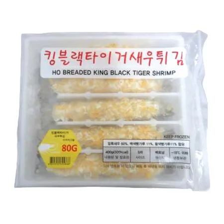 킹블랙타이거새우튀김(헤드온_80g*5미 400g/EA)