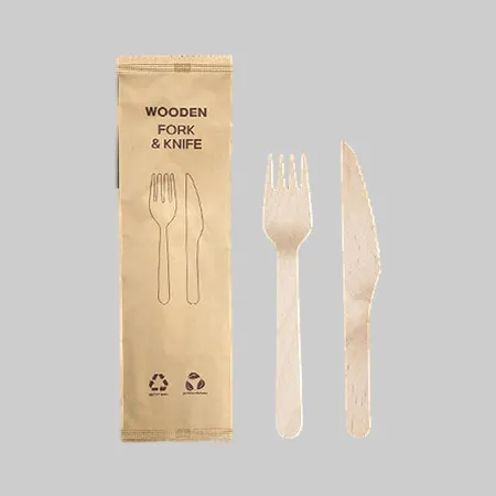 [HC] 우드포크나이프세트(포크28x160mm_나이프22x160mm_500SET  EA)