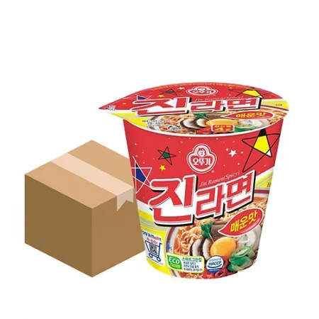 오뚜기 진라면(컵_매운맛 65g/EA)x15 라면