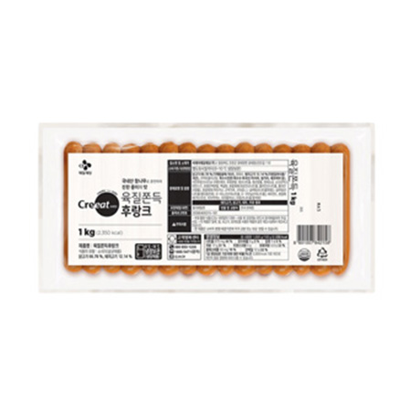 ★제당 초특가★크레잇 육질쫀득후랑크(1Kg/EA) 소세지