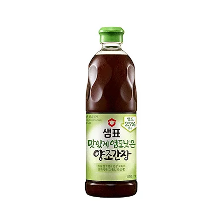 샘표식품 맛있게염도낮은양조간장(저염 860g/EA) 이미지