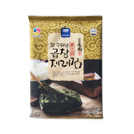 ♥수산특가♥ 완도명가 갓구워낸곱창김(5매_무조미_전남도지사인증_전통식품인증 15g/EA)