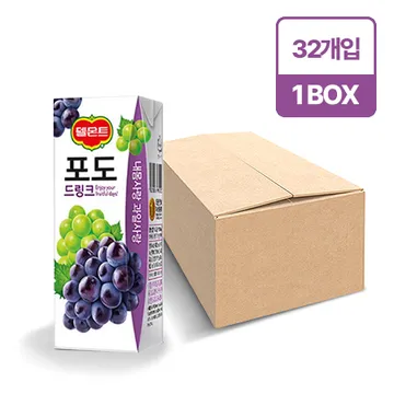 델몬트 포도주스(팩 190ml*32EA/BOX)