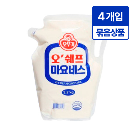 ★묶음특가★ 오쉐프 마요네즈(3.2Kg/EA) 마요네즈