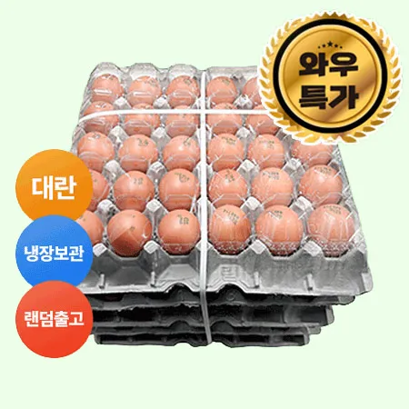 ★초특가★세척대란 30입(5판묶음판매용) 계란 세척란 대란