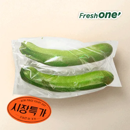 ★매일시장특가★ 프레시원 쥬키니호박(상, 2입 내외/1Kg) 돼지호박 주키니