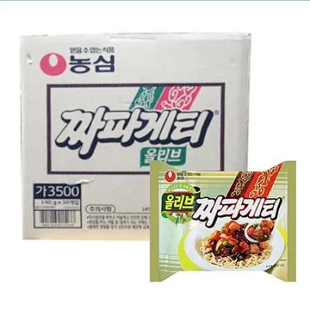 농심 올리브짜파게티(봉지 140g*30EA/BOX) [원산지: 상세설명참조]