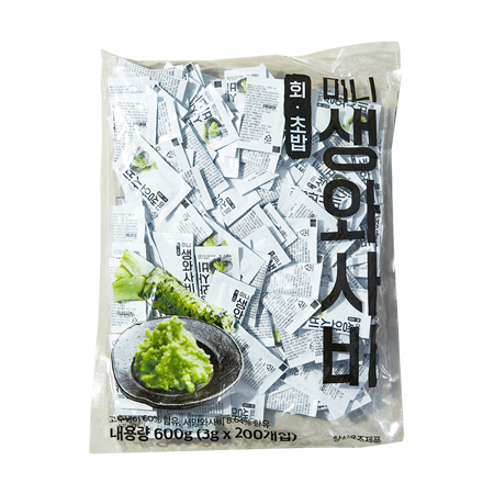 이엔푸드 미니생와사비(3g*200입 600g/EA)