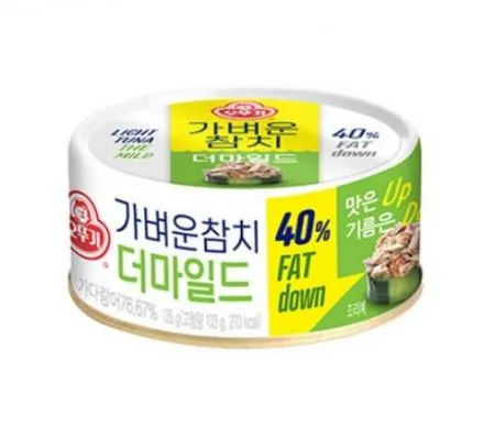 오뚜기_LIGHT&JOY 가벼운참치더마일드(캔 135g/EA)