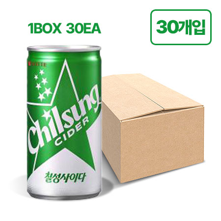 칠성 사이다(캔 190ml*30EA/BOX)