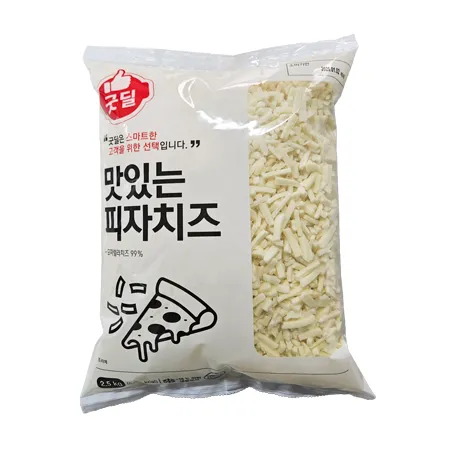 굿딜 냉동 피자치즈(모짜렐라99% 2.5Kg/EA) 이미지