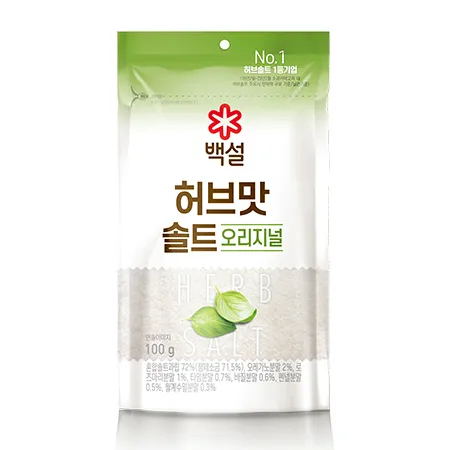 백설 허브맛천일염(오리지널 100g/EA)