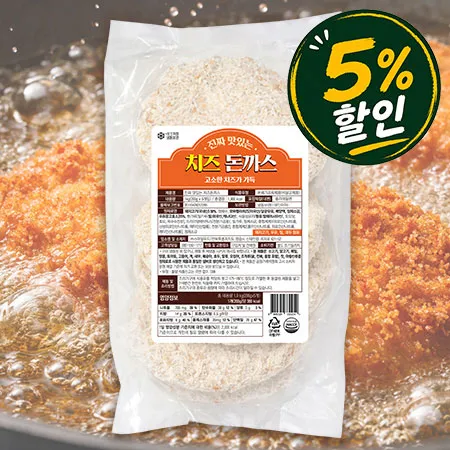 [5%쿠폰] 맛있는 치즈돈까스(200g*5장 1Kg/EA)