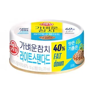 오뚜기_LIGHT&JOY 가벼운참치살코기(캔 135g/EA)