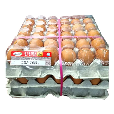 ★판당 6,800원★ 알로팜 왕란(68g*30입_3판단위 2.04Kg/EA) 이미지