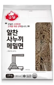 ★초특가★굿딜 사누끼메밀면 1.25Kg(250g*5입)