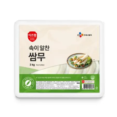 이츠웰 속이알찬쌈무(새콤달콤 3Kg/PAC)  업소용 반찬