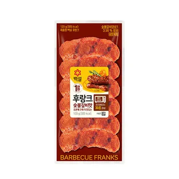 백설 후랑크소시지(숯불갈비 120g/EA)