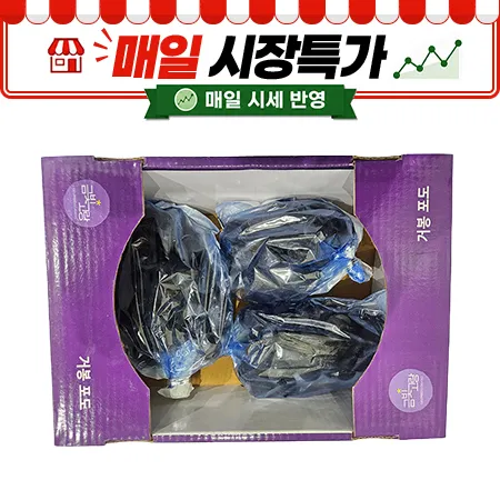 ★매일시장특가★ 거봉포도(3~4수 2Kg/BOX)