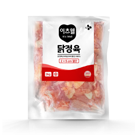 이츠웰 닭정육(2*5cm_절단 2Kg/EA)/브라질산