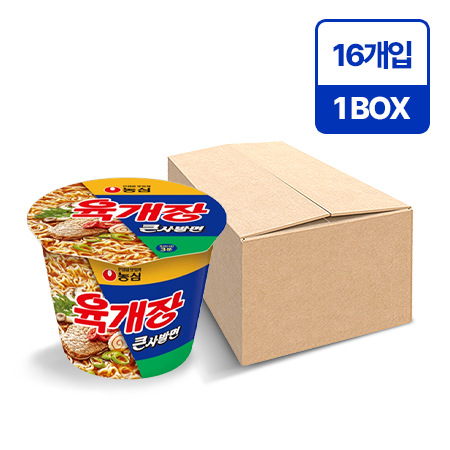 농심 육개장(큰사발면 110g*16EA/BOX)