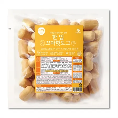 이츠웰 한입꼬마핫도그(56±1개입 1Kg/EA) [원산지: 상세설명참조]