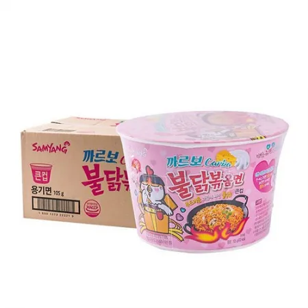 삼양식품 까르보불닭볶음면(큰컵 105g/EA)x16