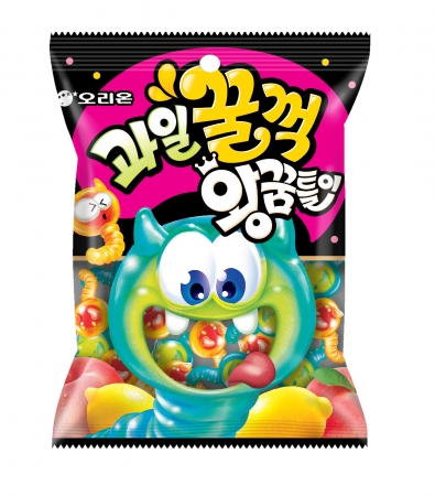 오리온 과일꿀꺽왕꿈틀이(75g*9봉입 675g/EA)