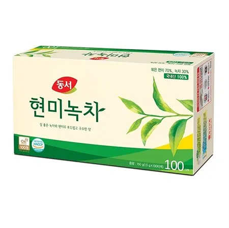 동서식품 현미녹차(1.5g*100T 150g/EA) [원산지: 상세설명참조]