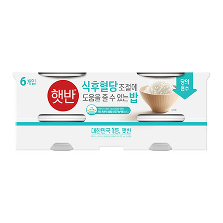 햇반 식후혈당조절도움밥(210g*6번들 1.26Kg/EA) 즉석밥 공깃밥