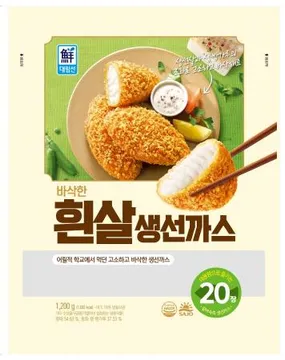 대림선 바삭한흰살생선까스(60g*20개입 1.2Kg/EA)