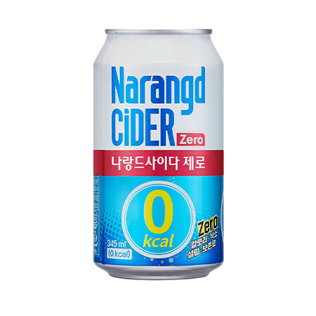나랑드 사이다제로(캔_ZERO 345g/EA)