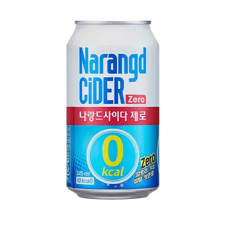 나랑드 사이다제로(캔_ZERO 345g/EA)