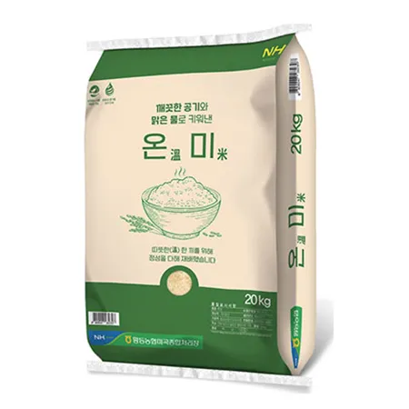 [5%쿠폰] 농협 온미 쌀 (상등급, 20Kg/EA) 이미지