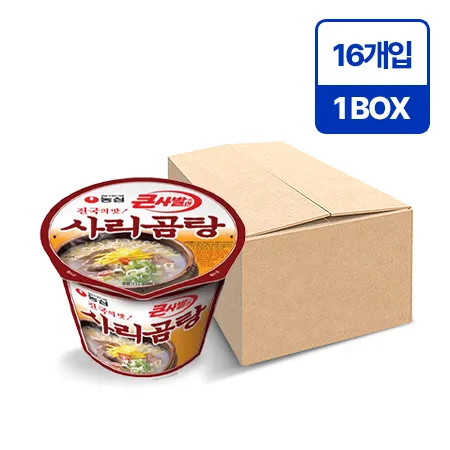 사리곰탕 큰사발면(111g*16EA/BOX) 라면