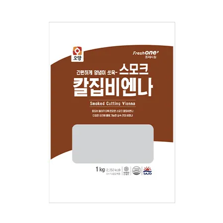 프레시원X사조오양 칼집요리비엔나(1Kg/EA) 비엔나 소시지