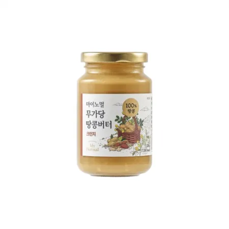 마이노멀 무가당100%땅콩버터(크런치_병 250g/EA)